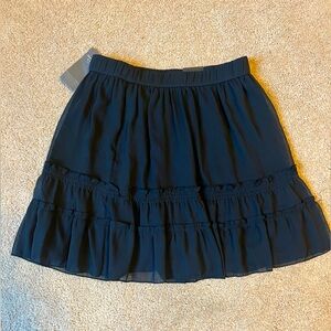 Abercrombie & Fitch Navy Blue Elastic Waist Ruffled Skirt Women’s Sz XS